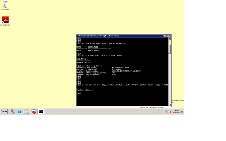 Install Oracle9i Windows Vista